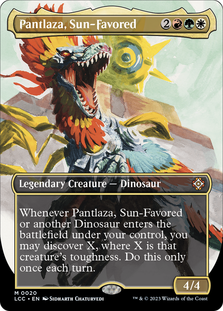 Pantlaza, Sun-Favored (Borderless) [The Lost Caverns of Ixalan Commander] | Exor Games Dartmouth