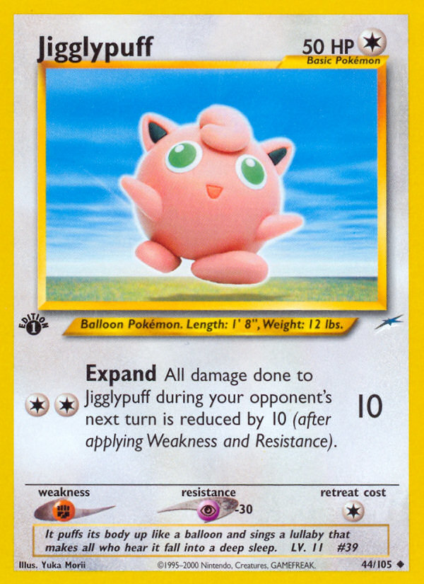 Jigglypuff (44/105) [Neo Destiny 1st Edition] | Exor Games Dartmouth