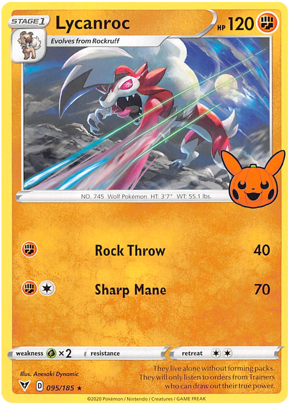 Lycanroc (095/185) [Trick or Trade 2023] | Exor Games Dartmouth