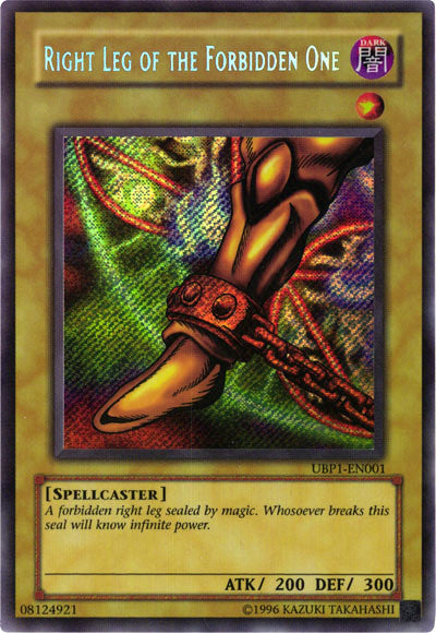 Right Leg of the Forbidden One [UBP1-EN001] Secret Rare | Exor Games Dartmouth