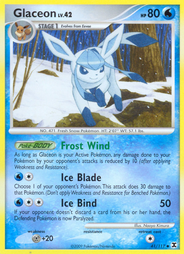 Glaceon (41/111) [Platinum: Rising Rivals] | Exor Games Dartmouth