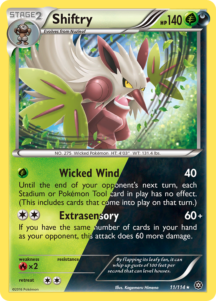 Shiftry (11/114) [XY: Steam Siege] | Exor Games Dartmouth