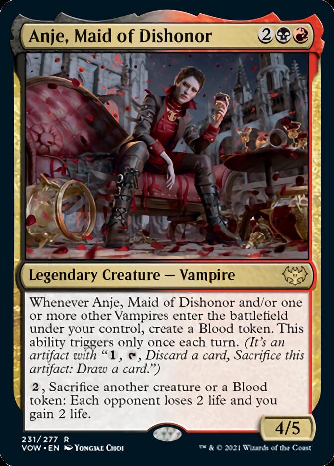 Anje, Maid of Dishonor [Innistrad: Crimson Vow] | Exor Games Dartmouth