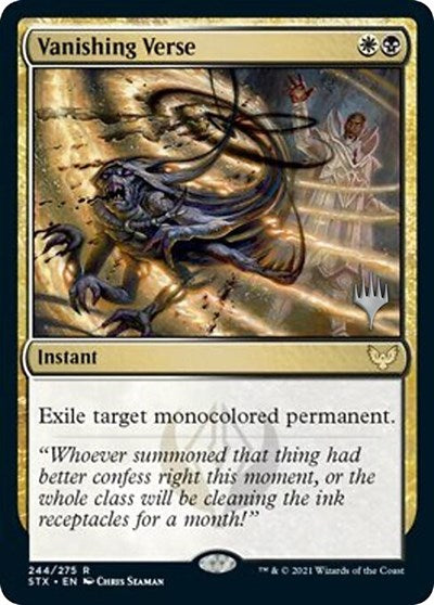 Vanishing Verse (Promo Pack) [Strixhaven: School of Mages Promos] | Exor Games Dartmouth