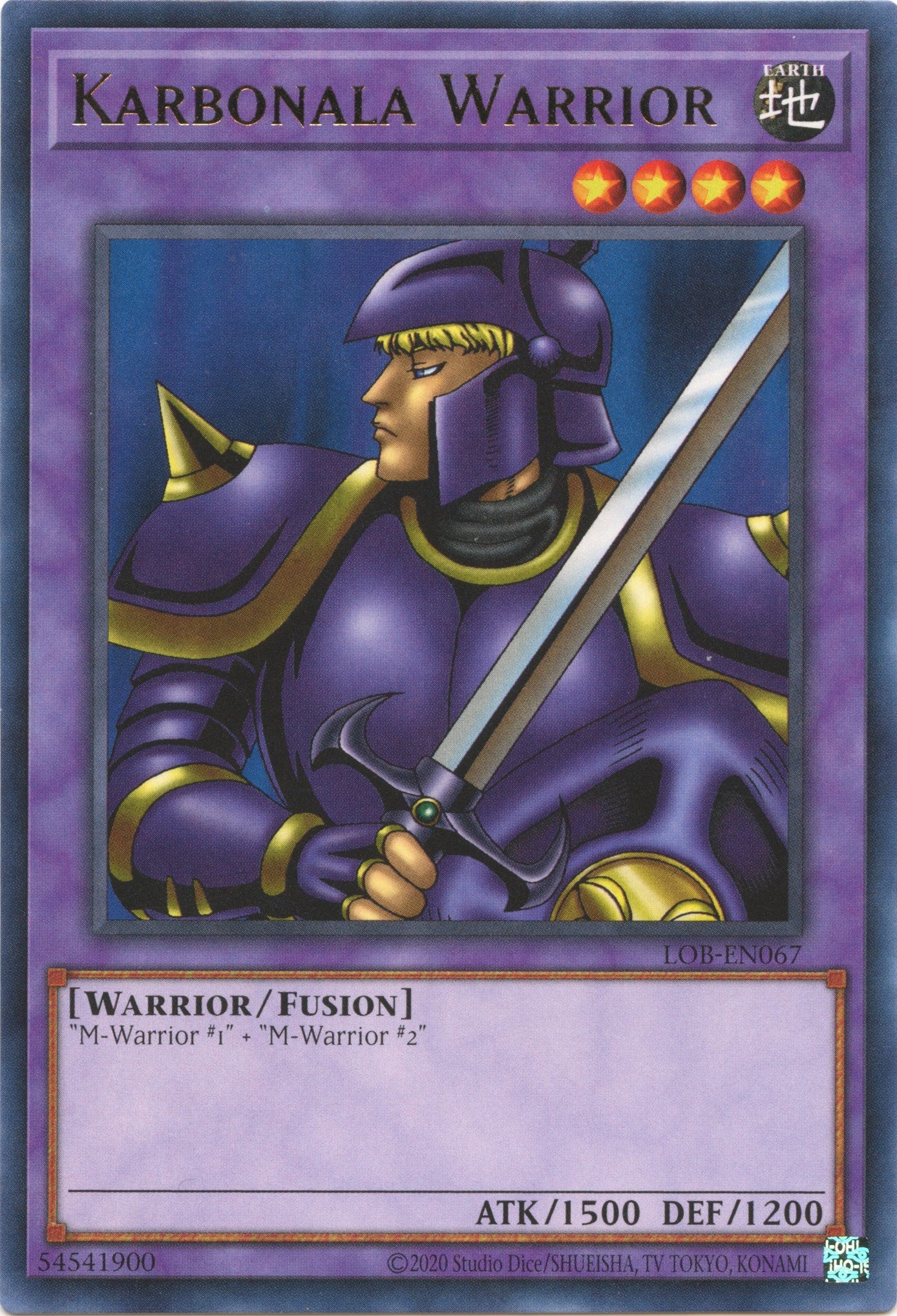 Karbonala Warrior (25th Anniversary) [LOB-EN067] Rare | Exor Games Dartmouth