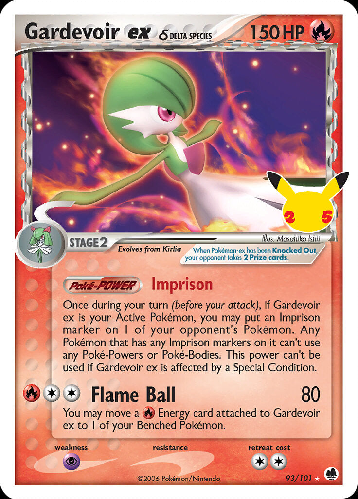 Gardevoir ex (93/101) (Delta Species) [Celebrations: 25th Anniversary - Classic Collection] | Exor Games Dartmouth