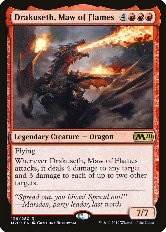Drakuseth, Maw of Flames [Core Set 2020] | Exor Games Dartmouth