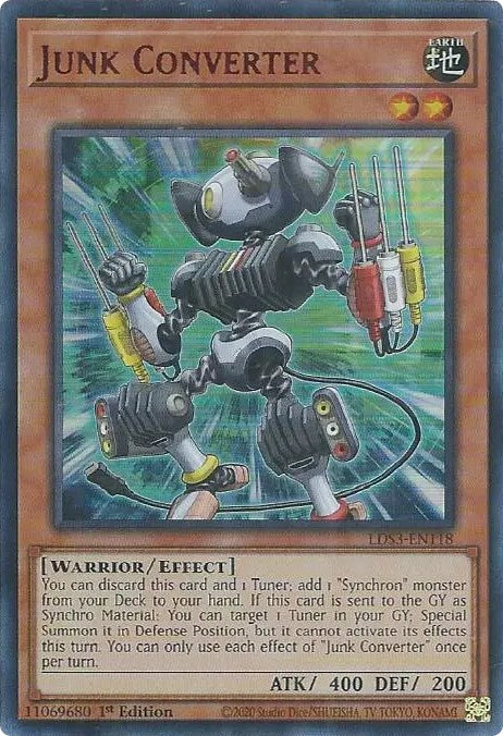 Junk Converter (Red) [LDS3-EN118] Ultra Rare | Exor Games Dartmouth