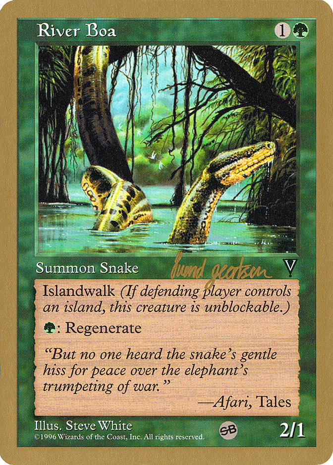 River Boa (Svend Geertsen) (SB) [World Championship Decks 1997] | Exor Games Dartmouth