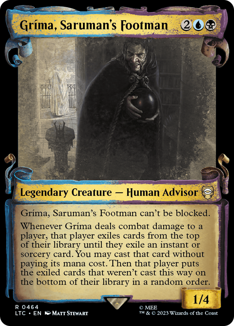 Grima, Saruman's Footman [The Lord of the Rings: Tales of Middle-Earth Commander Showcase Scrolls] | Exor Games Dartmouth