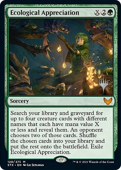 Ecological Appreciation (Promo Pack) [Strixhaven: School of Mages Promos] | Exor Games Dartmouth