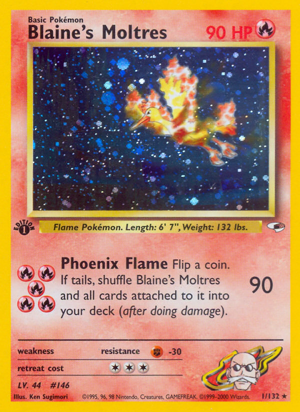 Blaine's Moltres (1/132) [Gym Heroes 1st Edition] | Exor Games Dartmouth