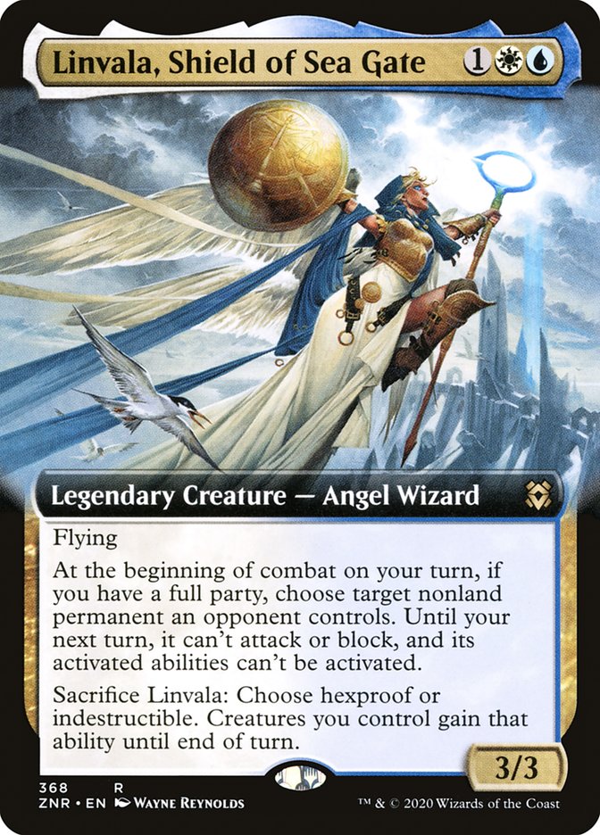 Linvala, Shield of Sea Gate (Extended Art) [Zendikar Rising] | Exor Games Dartmouth