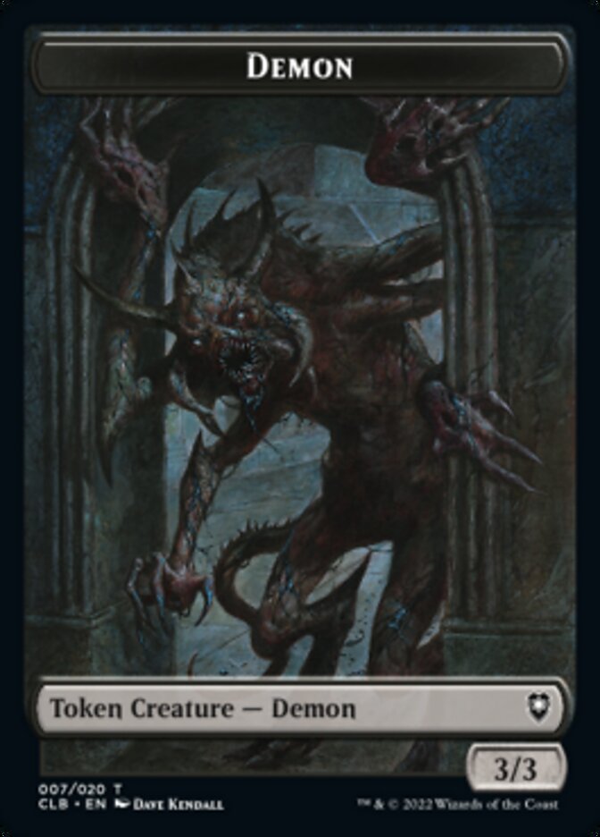 Treasure // Demon Double-sided Token [Commander Legends: Battle for Baldur's Gate Tokens] | Exor Games Dartmouth