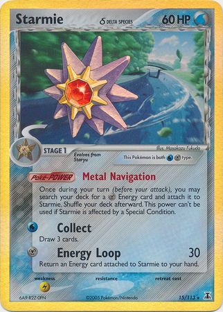 Starmie (15/113) (Delta Species) (Stamped) [EX: Delta Species] | Exor Games Dartmouth