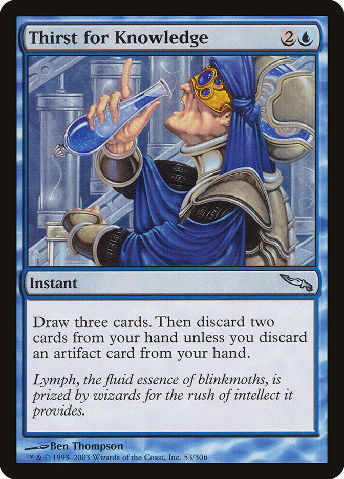 Thirst for Knowledge [Mirrodin] | Exor Games Dartmouth