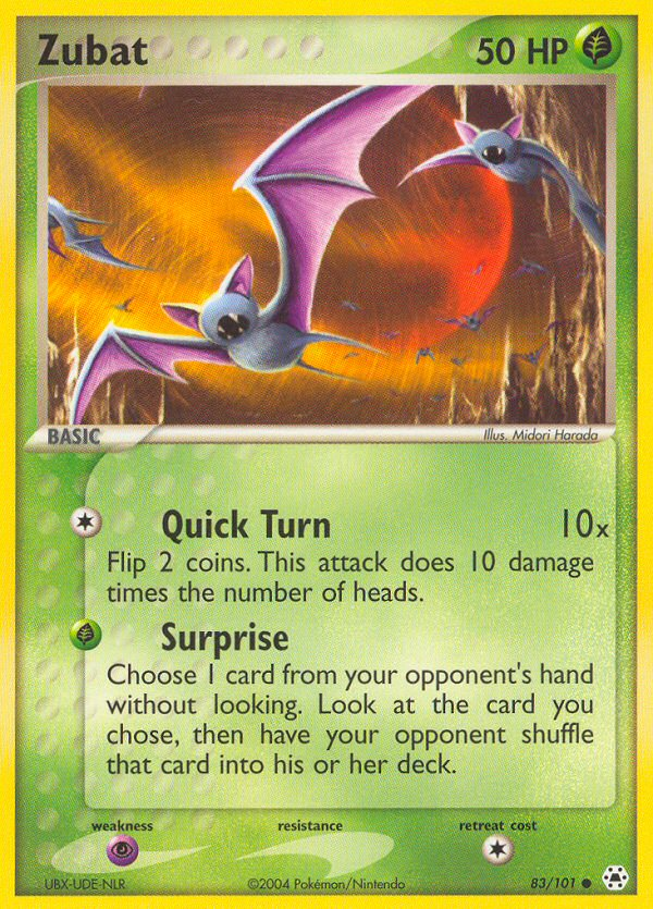 Zubat (83/101) [EX: Hidden Legends] | Exor Games Dartmouth