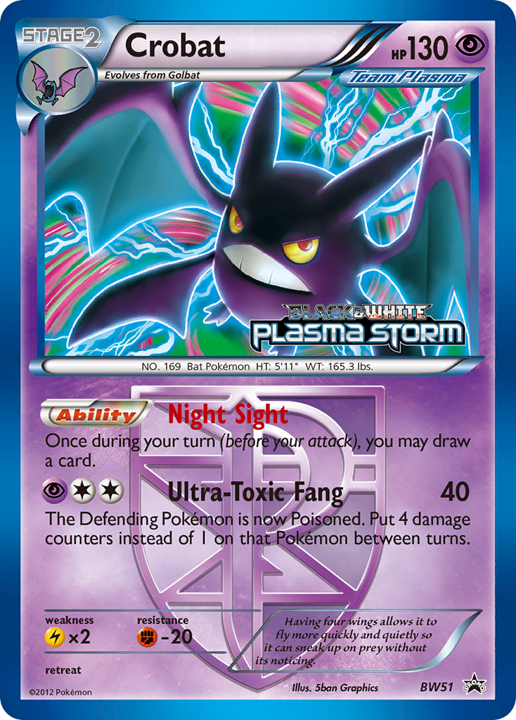 Crobat (BW51) [Black & White: Black Star Promos] | Exor Games Dartmouth