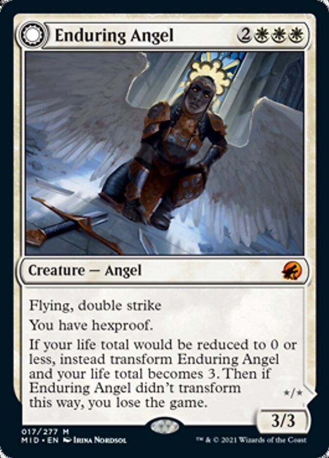 Enduring Angel // Angelic Enforcer [Innistrad: Midnight Hunt] | Exor Games Dartmouth