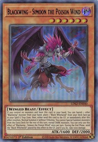 Blackwing - Simoon the Poison Wind (Blue) [LDS2-EN040] Ultra Rare | Exor Games Dartmouth