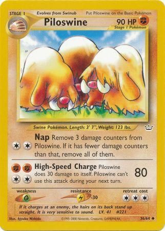 Piloswine (36/64) [Neo Revelation Unlimited] | Exor Games Dartmouth