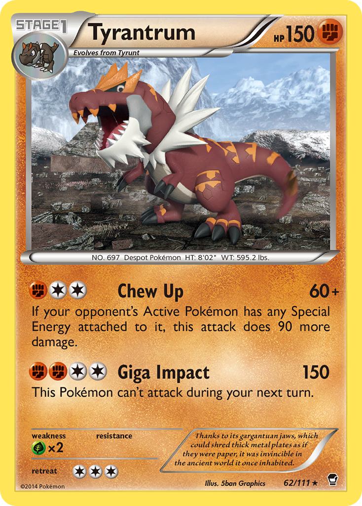 Tyrantrum (62/111) [XY: Furious Fists] | Exor Games Dartmouth