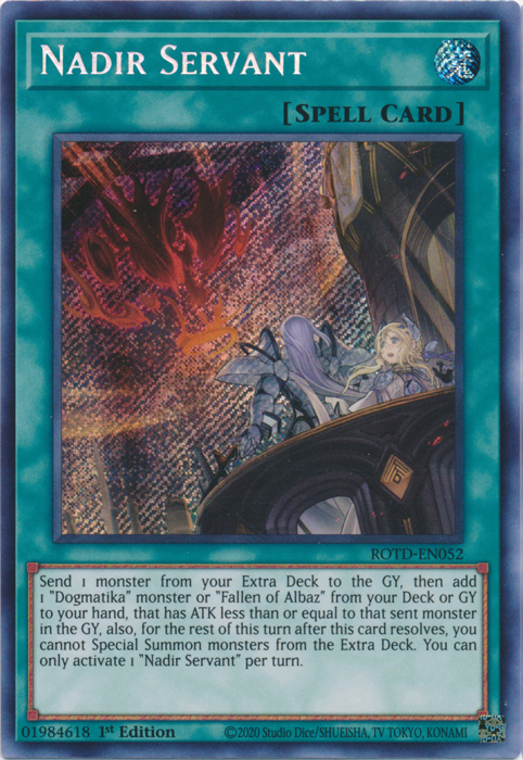 Nadir Servant [ROTD-EN052] Secret Rare | Exor Games Dartmouth