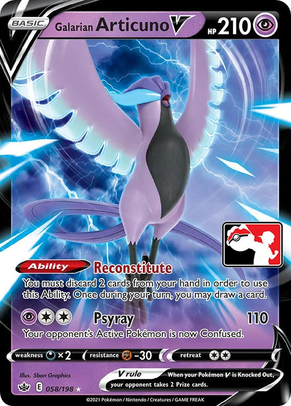 Galarian Articuno V (058/198) [Prize Pack Series One] | Exor Games Dartmouth