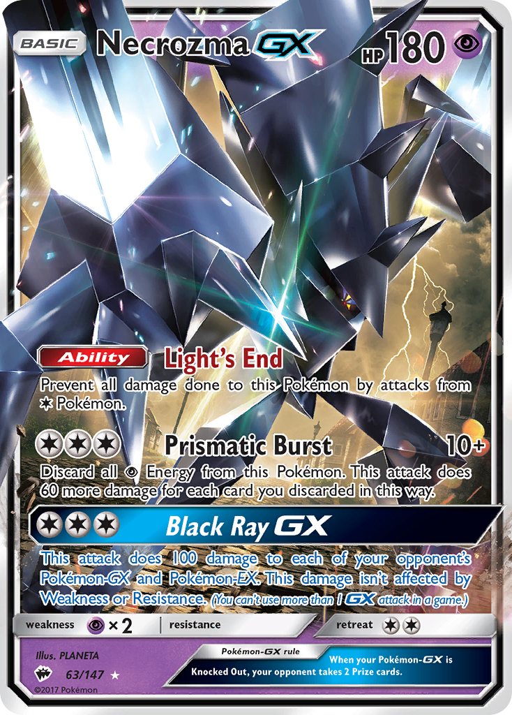 Necrozma GX (63/147) [Sun & Moon: Burning Shadows] | Exor Games Dartmouth