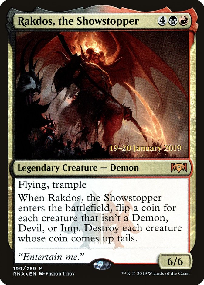 Rakdos, the Showstopper [Ravnica Allegiance Prerelease Promos] | Exor Games Dartmouth