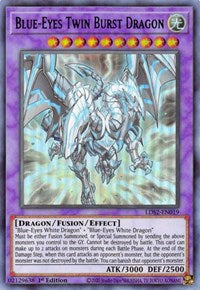 Blue-Eyes Twin Burst Dragon (Green) [LDS2-EN019] Ultra Rare | Exor Games Dartmouth