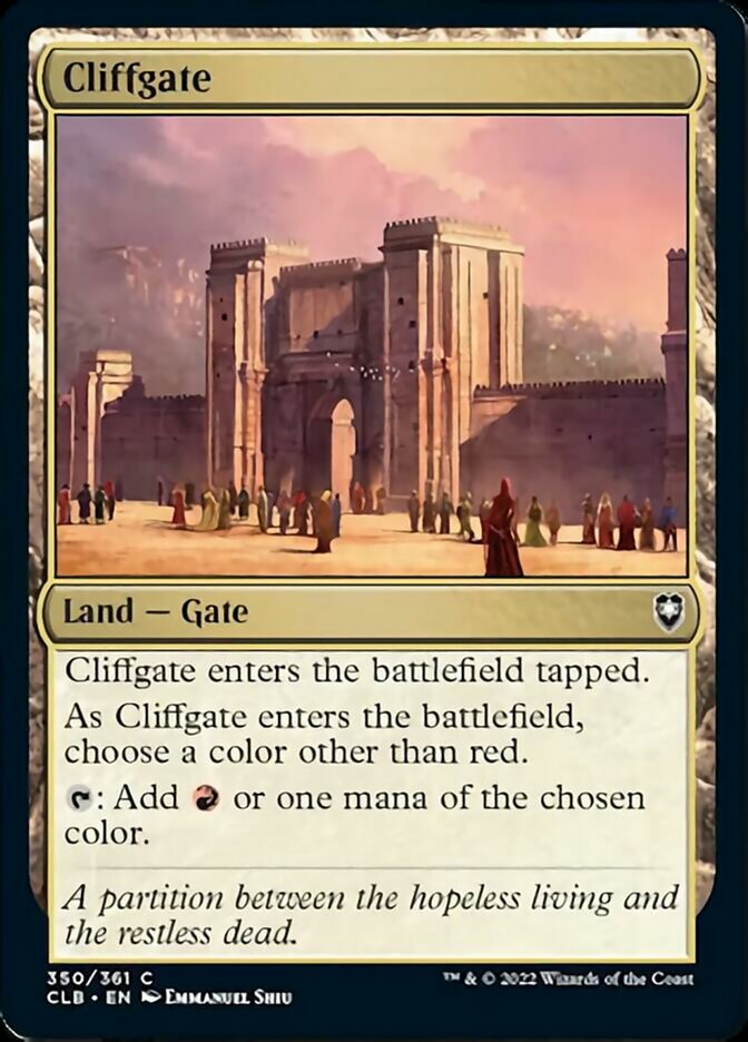 Cliffgate [Commander Legends: Battle for Baldur's Gate] | Exor Games Dartmouth