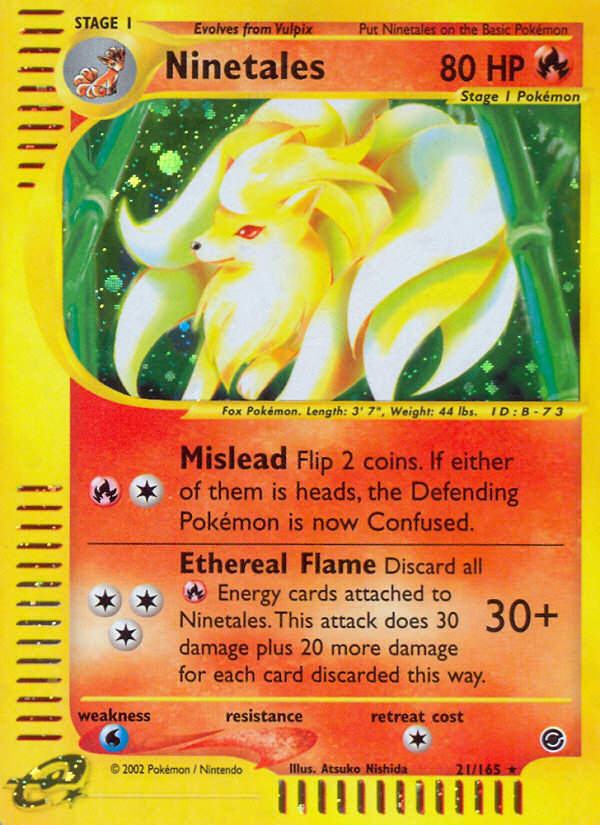 Ninetales (21/165) [Expedition: Base Set] | Exor Games Dartmouth