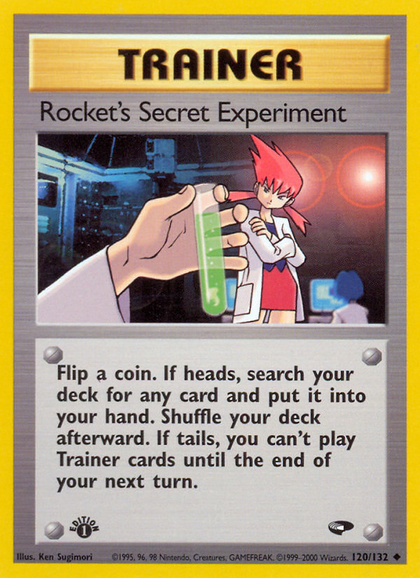 Rocket's Secret Experiment (120/132) [Gym Challenge 1st Edition] | Exor Games Dartmouth