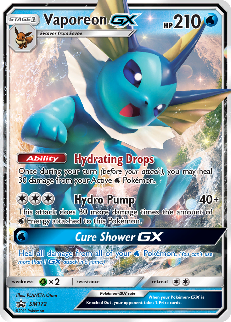 Vaporeon GX (SM172) [Sun & Moon: Black Star Promos] | Exor Games Dartmouth