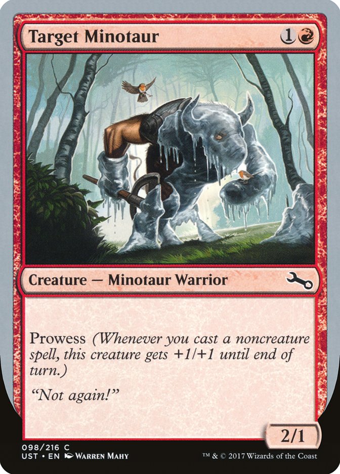 Target Minotaur (Ice Art) [Unstable] | Exor Games Dartmouth