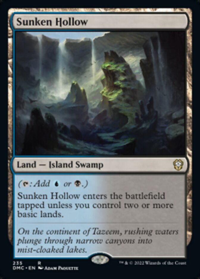 Sunken Hollow [Dominaria United Commander] | Exor Games Dartmouth