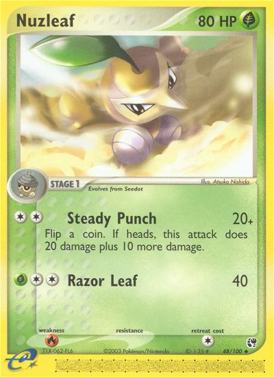 Nuzleaf (48/100) [EX: Sandstorm] | Exor Games Dartmouth