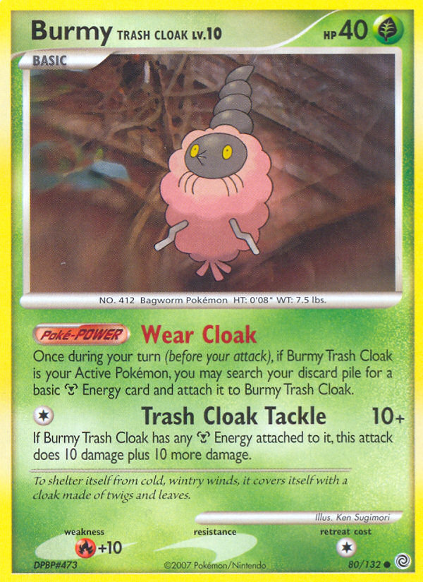 Burmy Trash Cloak (80/132) [Diamond & Pearl: Secret Wonders] | Exor Games Dartmouth