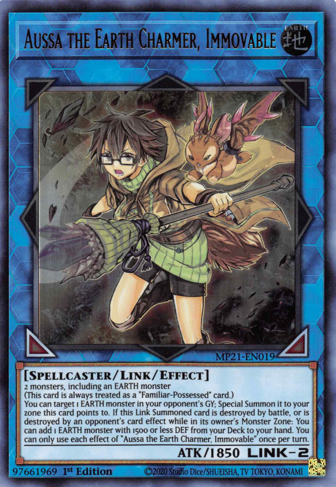 Aussa the Earth Charmer, Immovable [MP21-EN019] Ultra Rare | Exor Games Dartmouth