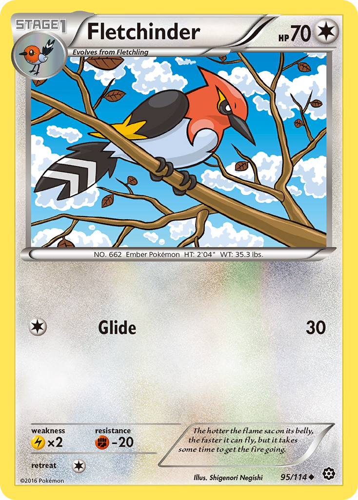 Fletchinder (95/114) [XY: Steam Siege] | Exor Games Dartmouth