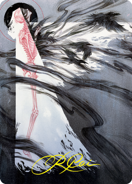 Tendrils of Agony Art Card (Gold-Stamped Signature) [Strixhaven: School of Mages Art Series] | Exor Games Dartmouth