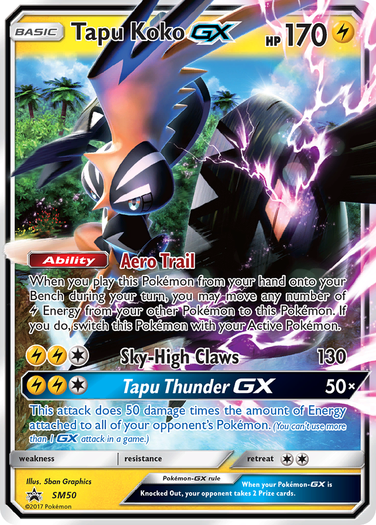 Tapu Koko GX (SM50) [Sun & Moon: Black Star Promos] | Exor Games Dartmouth