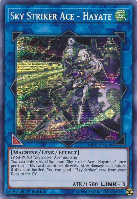 Sky Striker Ace - Hayate [MP19-EN109] Prismatic Secret Rare | Exor Games Dartmouth