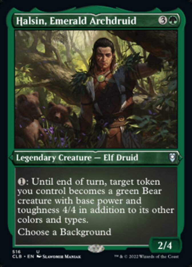 Halsin, Emerald Archdruid (Foil Etched) [Commander Legends: Battle for Baldur's Gate] | Exor Games Dartmouth