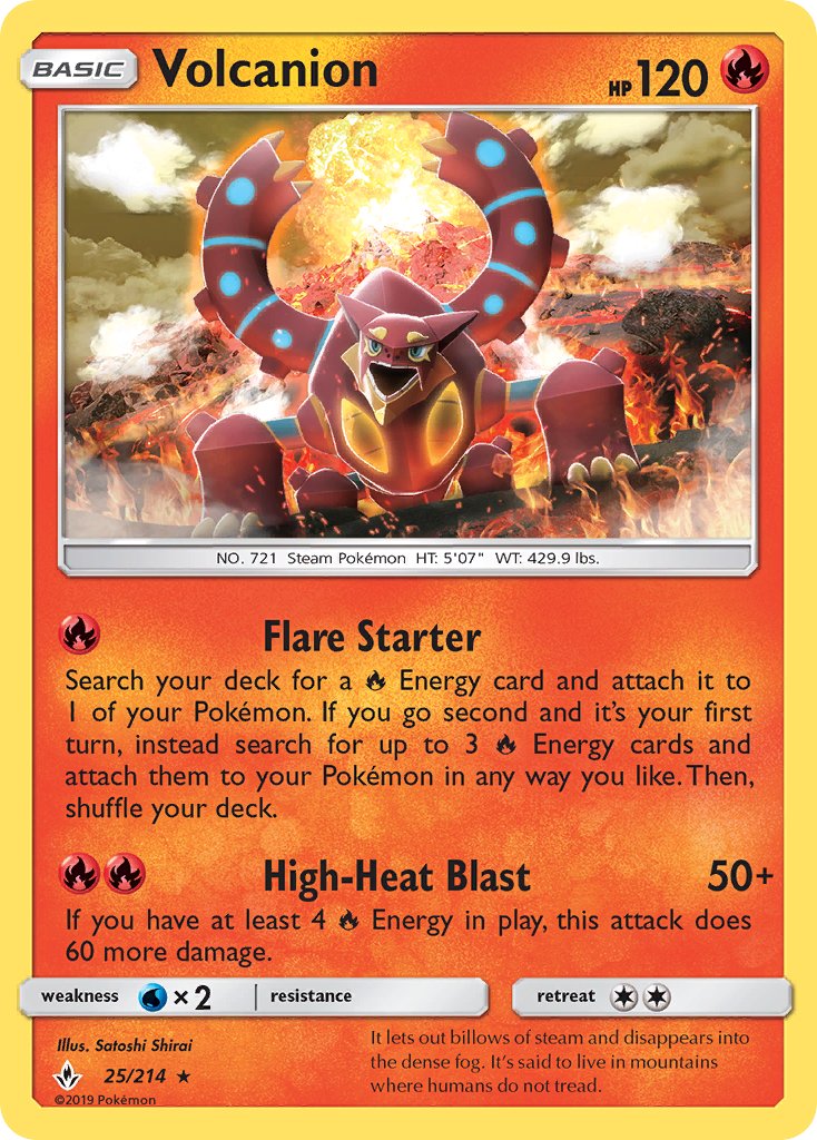 Volcanion (25/214) (Theme Deck Exclusive) [Sun & Moon: Unbroken Bonds] | Exor Games Dartmouth