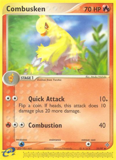 Combusken (25/97) [EX: Dragon] | Exor Games Dartmouth