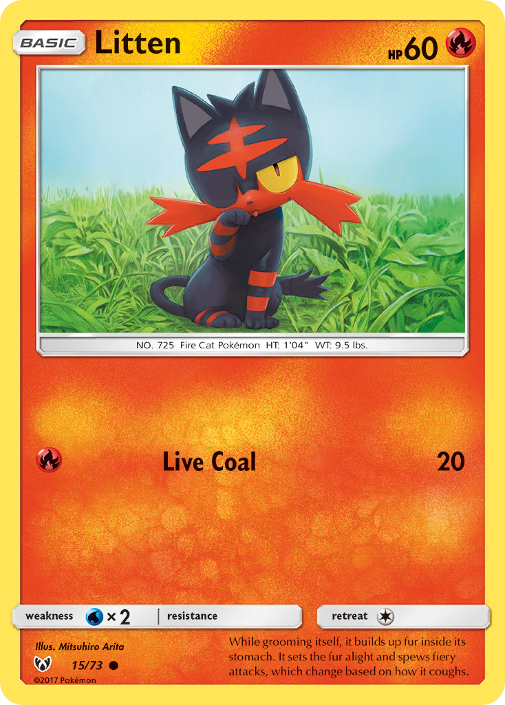 Litten (15/73) [Sun & Moon: Shining Legends] | Exor Games Dartmouth