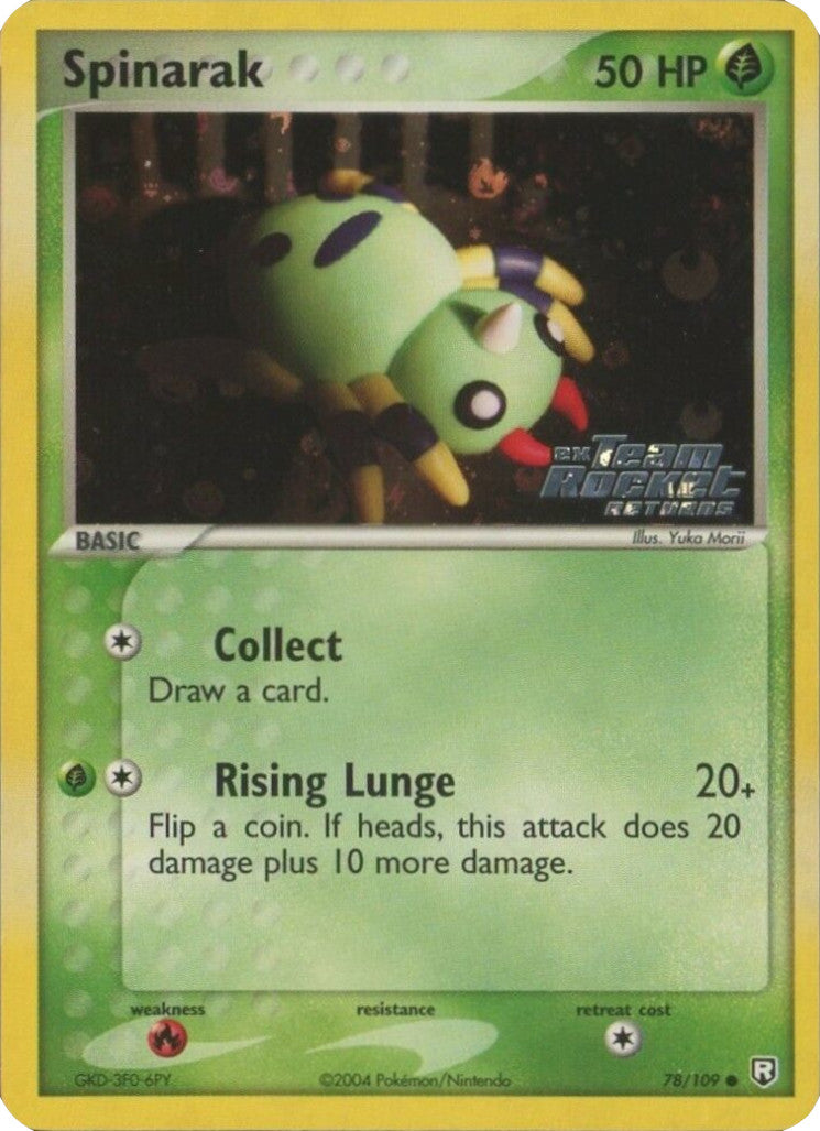 Spinarak (78/109) (Stamped) [EX: Team Rocket Returns] | Exor Games Dartmouth