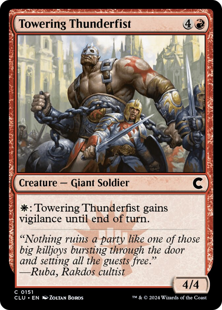 Towering Thunderfist [Ravnica: Clue Edition] | Exor Games Dartmouth